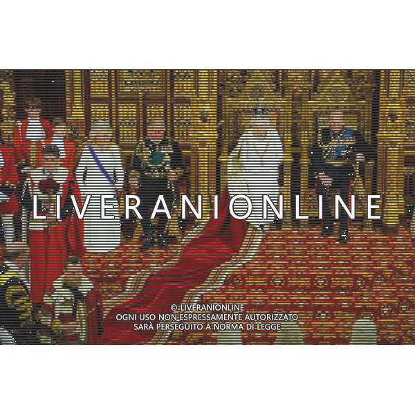 04/06/2014 Camilla Parker Bowles Duchess of Cornwall Prince Charles Prince of Wales Queen Elizabeth II and Prince Philip Duke of Edinburgh State Opening Of Parliament 2014 at Westminster Abbey in London AG ALDO LIVERANI SAS ONLY ITALY