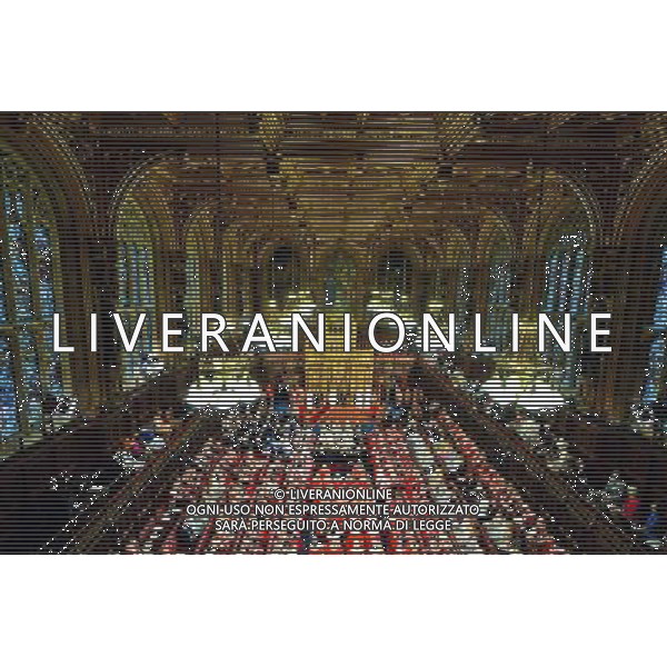 04/06/2014 Camilla Parker Bowles Duchess of Cornwall Prince Charles Prince of Wales Queen Elizabeth II and Prince Philip Duke of Edinburgh State Opening Of Parliament 2014 at Westminster Abbey in London AG ALDO LIVERANI SAS ONLY ITALY
