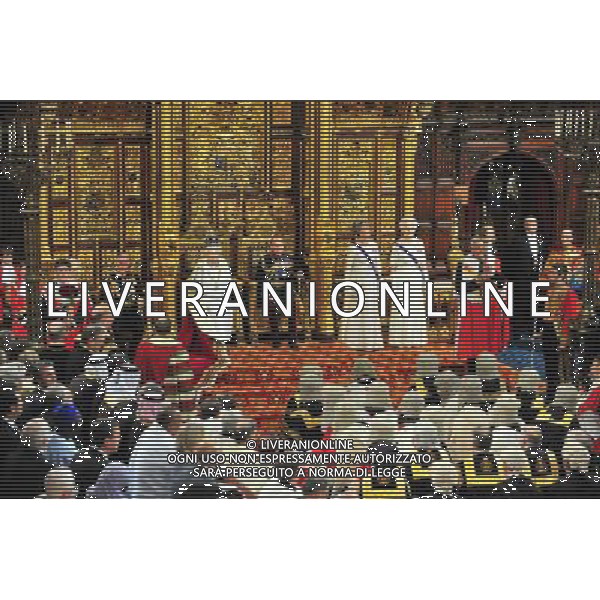 The State Opening Of Parliament. The Queen and Prince Philip seated in the chamber. AG ALDO LIVERANI SAS ONLY ITALY
