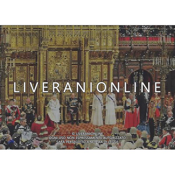 The State Opening Of Parliament. The Queen and Prince Philip seated in the chamber. AG ALDO LIVERANI SAS ONLY ITALY