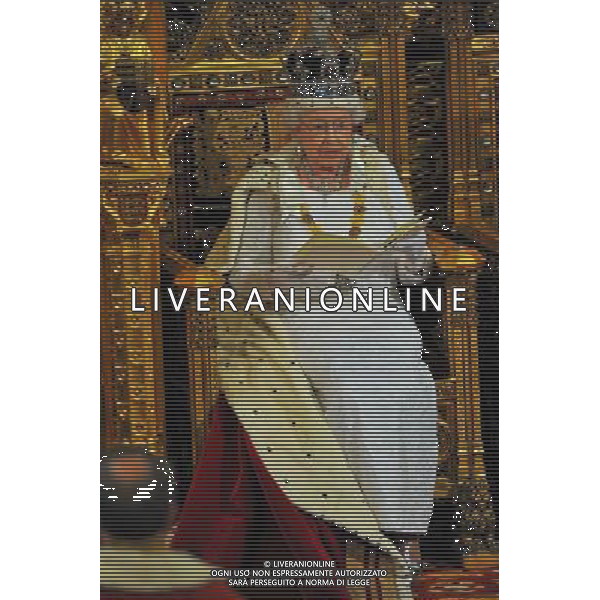 The Queen at the The State Opening Of Parliament. AG ALDO LIVERANI SAS ONLY ITALY