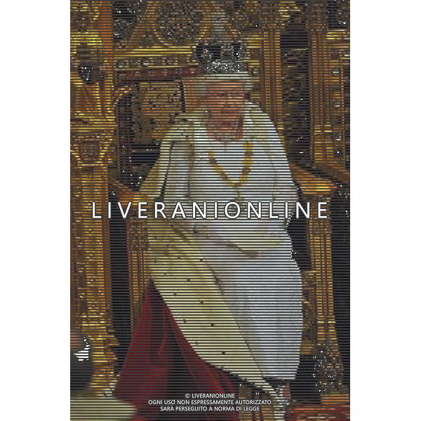 The Queen at the The State Opening Of Parliament. AG ALDO LIVERANI SAS ONLY ITALY