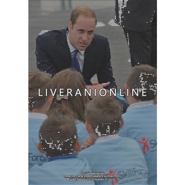 Picture date 4th June 2014. Pic shows; The Duke of Cambridge, Royal Patron of SkillForce, during his visit to Goole High School to launch the new SkillForce Junior Prince\'s Award. ©photoshot/Agenzia Aldo Liverani sas - ITALY ONLY - EDITORIAL USE ONLY - REALI INGLESI: Il principe William d\'inghilterra duca di cambridge in visita nello Yorkshire