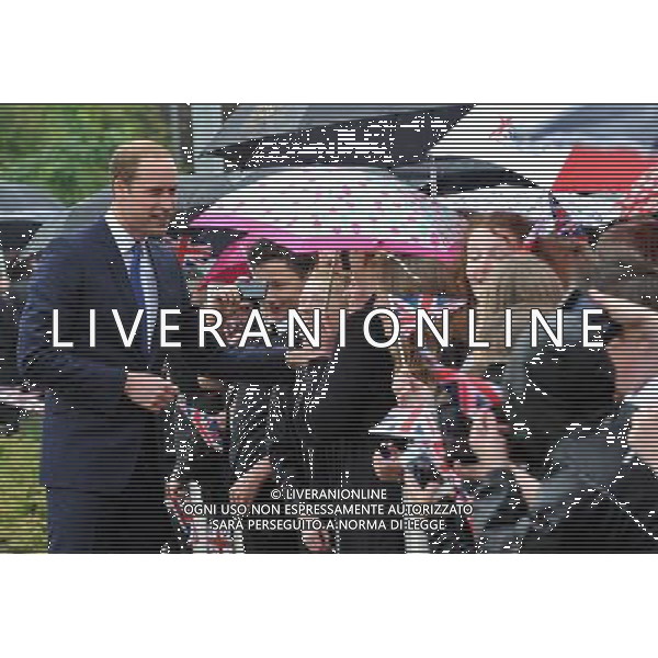 Picture date 4th June 2014. Pic shows; The Duke of Cambridge, Royal Patron of SkillForce, during his visit to Goole High School to launch the new SkillForce Junior Prince\'s Award. ©photoshot/Agenzia Aldo Liverani sas - ITALY ONLY - EDITORIAL USE ONLY - REALI INGLESI: Il principe William d\'inghilterra duca di cambridge in visita nello Yorkshire