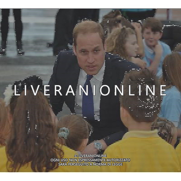 Picture date 4th June 2014. Pic shows; The Duke of Cambridge, Royal Patron of SkillForce, during his visit to Goole High School to launch the new SkillForce Junior Prince\'s Award. ©photoshot/Agenzia Aldo Liverani sas - ITALY ONLY - EDITORIAL USE ONLY - REALI INGLESI: Il principe William d\'inghilterra duca di cambridge in visita nello Yorkshire