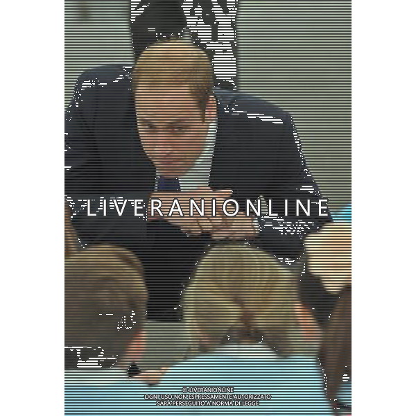 Picture date 4th June 2014. Pic shows; The Duke of Cambridge, Royal Patron of SkillForce, during his visit to Goole High School to launch the new SkillForce Junior Prince\'s Award. ©photoshot/Agenzia Aldo Liverani sas - ITALY ONLY - EDITORIAL USE ONLY - REALI INGLESI: Il principe William d\'inghilterra duca di cambridge in visita nello Yorkshire