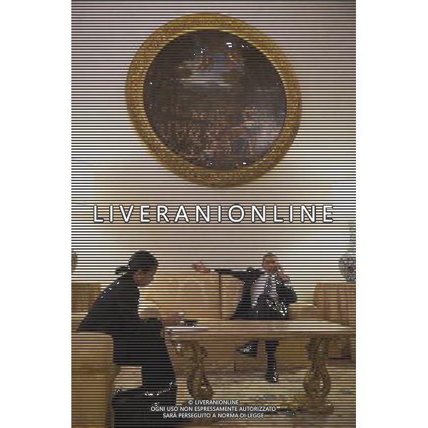 President Barack Obama receives an update on the Affordable Care Act, at Villa Madama in Rome, Italy, March 7, 2014. At left is National Security Advisor Susan E. Rice. ©photoshot/Agenzia Aldo Liverani sas - ITALY ONLY - Il Presidente americano Barack Obama