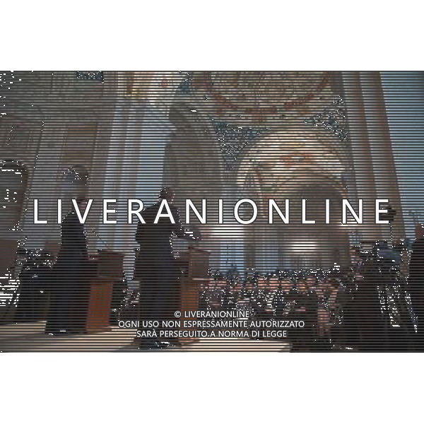 President Barack Obama and Prime Minister Matteo Renzi participate in a press conference at Villa Madama in Rome, Italy, March 27, 2014. ©PHOTOSHOT/Agenzia Aldo Liverani sas - ITALY ONLY - EDITORIAL USE ONLY - Il Presidente americano Barack Obama