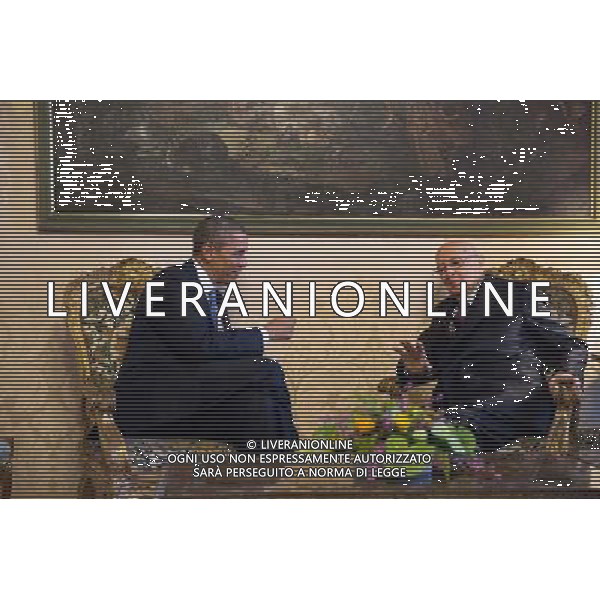 President Barack Obama meets with Italian President Giorgio Napolitano at Quirinale Palace in Rome, Italy, March 27, 2014. ©PHOTOSHOT/Agenzia Aldo Liverani sas - ITALY ONLY - EDITORIAL USE ONLY - Il Presidente americano Barack Obama