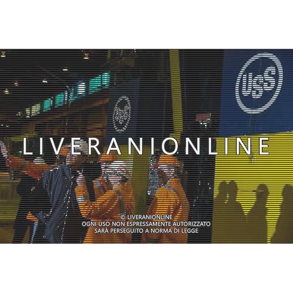 President Barack Obama tours the United States Steel Corporation Irvin Plant in West Mifflin, Penn., Jan. 29, 2014. ©PHOTOSHOT/Agenzia Aldo Liverani sas - ITALY ONLY - EDITORIAL USE ONLY - Il Presidente americano Barack Obama