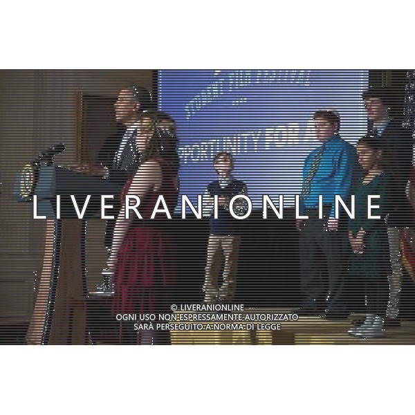 President Barack Obama delivers remarks during the White House Student Film Festival in the East Room of the White House, Feb. 28, 2014. The event highlights the Administration\'s commitment to expanding high-speed Internet connectivity and educational technology in classrooms. ©PHOTOSHOT/Agenzia Aldo Liverani sas - ITALY ONLY - EDITORIAL USE ONLY - Il Presidente americano Barack Obama