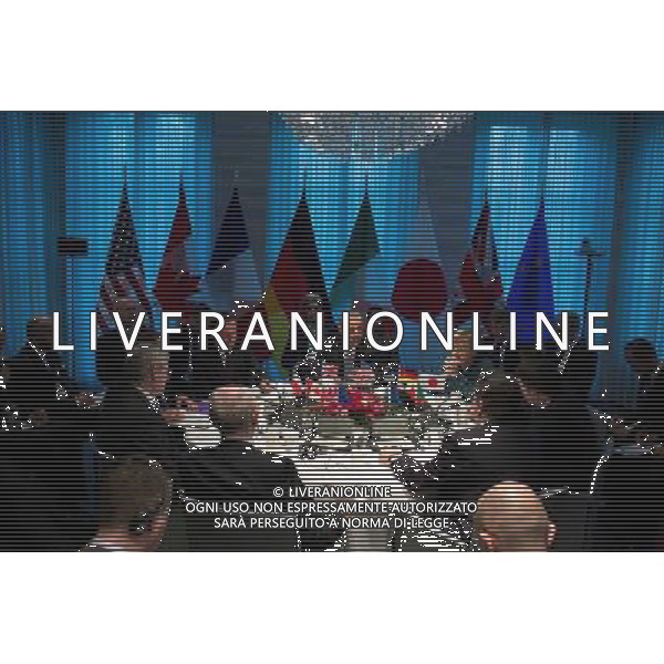 President Barack Obama holds a G7 Leaders Meeting to discuss the situation in Ukraine, at the Prime Minister\'s residence in The Hague, the Netherlands, March 24, 2014. ©PHOTOSHOT/Agenzia Aldo Liverani sas - ITALY ONLY - EDITORIAL USE ONLY - Il Presidente americano Barack Obama