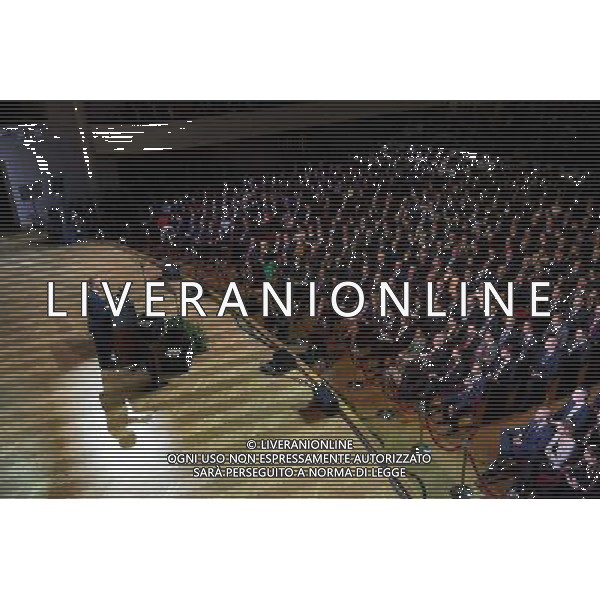 President Barack Obama delivers remarks at the Palais Des Beaux Arts in Brussels, Belgium, March 26, 2014. ©PHOTOSHOT/Agenzia Aldo Liverani sas - ITALY ONLY - EDITORIAL USE ONLY - Il Presidente americano Barack Obama