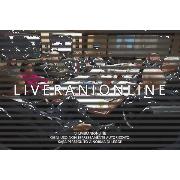 President Barack Obama convenes a National Security Council meeting in the Situation Room of the White House to discuss the situation in Ukraine, March 3, 2014. ©PHOTOSHOT/Agenzia Aldo Liverani sas - ITALY ONLY - EDITORIAL USE ONLY - Il Presidente americano Barack Obama