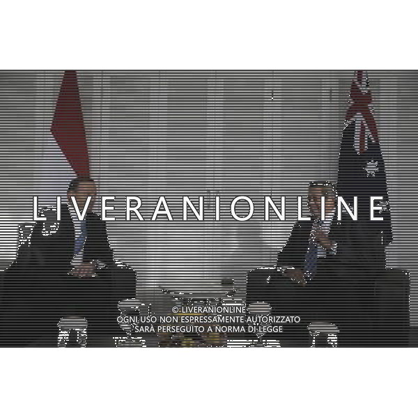 (140604) -- BATAM, June 4, 2014 () -- Australian Prime Minister Tony Abbott (L) talks with Indonesian President Susilo Bambang Yudhoyono during their bilateral meeting in Batam, Indonesia, June 4, 2014. The leaders of Indonesia and Australia met Wednesday for the first time since relations between the countries were damaged over spying allegations. (/HO/Abror Rizki) ©photoshot/Agenzia Aldo Liverani sas - ITALY ONLY - EDITORIAL USE ONLY - Il primo ministro australiano Tony Abbott incontra il presidente indonesiano Susilo Bambang Yudhoyono durante il loro incontro bilaterale a Batam, Indonesia, 4 giugno, 2014