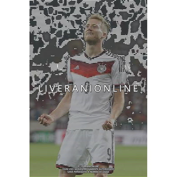 06.06.2014, Coface Arena, Mainz, GER, FIFA WM, Testspiel, Deutschland vs Armenien, im Bild Andre Schuerrle (Deutschland) bejubelt seinen Treffer zum 1:0 // during friendly match between Germany and Armenia for Preparation of the FIFA Worldcup Brasil 2014 at the Coface Arena in Mainz, Germany on 2014/06/06. EXPA Pictures © 2014, PhotoCredit: EXPA/ Eibner-Pressefoto/ Neis *****ATTENTION - OUT of GER***** ©photoshot/Agenzia Aldo Liverani sas - ITALY ONLY - Germania vs Armenia partita amichevole in preparazione della Coppa del Mondo FIFA Brasile 2014 Coface Arena di Magonza, in Germania 06 giugno 2014
