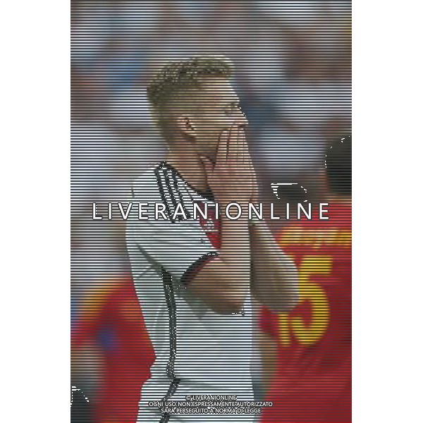 06.06.2014, Coface Arena, Mainz, GER, FIFA WM, Testspiel, Deutschland vs Armenien, im Bild Andre Schuerrle (Deutschland) nach einer vergebenen Chance // during friendly match between Germany and Armenia for Preparation of the FIFA Worldcup Brasil 2014 at the Coface Arena in Mainz, Germany on 2014/06/06. EXPA Pictures © 2014, PhotoCredit: EXPA/ Eibner-Pressefoto/ EIBNER *****ATTENTION - OUT of GER***** ©photoshot/Agenzia Aldo Liverani sas - ITALY ONLY - Germania vs Armenia partita amichevole in preparazione della Coppa del Mondo FIFA Brasile 2014 Coface Arena di Magonza, in Germania 06 giugno 2014
