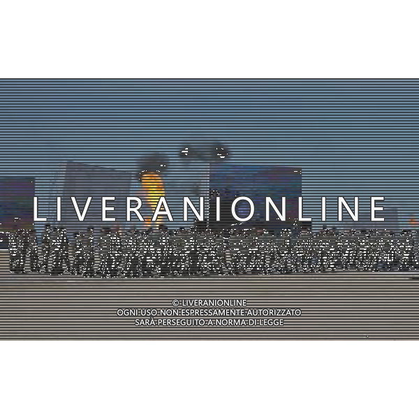 (140606) -- NORMANDY, June 6, 2014 () -- Dancers perform during a ceremony marking 70th anniversary of D-Day landings, in Sword beach in Ouistreham, Normandy, northern France on June 6, 2014. (/Chen Xiaowei) ©photoshot/Agenzia Aldo Liverani sas - ITALY ONLY - Celebrazioni del 70mo anniversario degli sbarchi del D-Day, in spiaggia Sword in Ouistreham, Normandia, nel nord della Francia il 6 giugno 2014.
