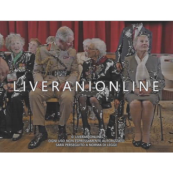  D-Day 70th Anniversary commemorations. - **ROYAL ROTA** - HRH Prince Charles meets widows during a lunch with D-day veterans at a community centre in Ranville, Normandy, France. Â©PHOTOSHOT/Agenzia Aldo Liverani sas - ITALY ONLY - EDITORIAL USE ONLY