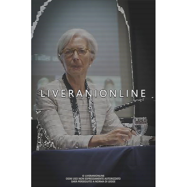 International Monetary Fund (IMF) Managing Director Christine Lagarde speaks at a lecture at the London School of Economics (LSE) in London on June 6, 2014 ©PHOTOSHOT/Agenzia Aldo Liverani sas - ITALY ONLY - EDITORIAL USE ONLY ©photoshot/Agenzia Aldo Liverani sas - ITALY ONLY - L\'amministratore delegato del Fondo Monetario Internazionale (FMI) Christine Lagarde parla in una conferenza alla London School of Economics (LSE), a Londra il 6 giugno 2014