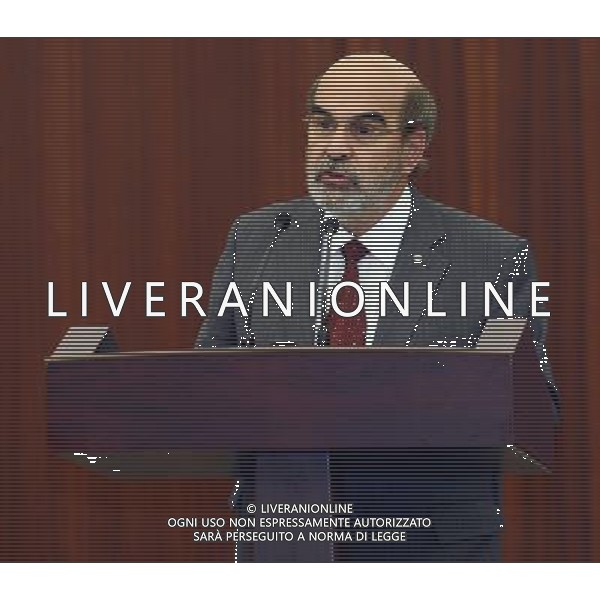 (140608) -- TASHKENT, June 8, 2014 () -- Jose Graziano da Silva, Director-General of the United Nations\' Food and Agriculture Organization, speaks at an international meeting of the food reserve program in Uzbekistan held in Tashkent, capital of Uzbekistan, June 6, 2014. (/Sadat) ©PHOTOSHOT/Agenzia Aldo Liverani sas - ITALY ONLY - EDITORIAL USE ONLY - Riunione internazionale del programma riserva di cibo in Uzbekistan tenutosi a Tashkent, capitale dell\'Uzbekistan, 6 Giugno 2014
