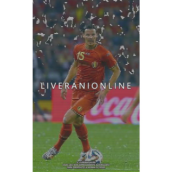 (140608) -- BRUSSELS, June 8, 2014 () -- Belgium\'s Vincent Kompany controls the ball during a friendly soccer match against Tunisia in Brussels, on June 7, 2014. Belgium won 1-0. (/Gong Bing) (hy) ©PHOTOSHOT/Agenzia Aldo Liverani sas - ITALY ONLY - EDITORIAL USE ONLY - BELGIO VS TUNISIA partita di calcio amichevole a Bruxelles, 7 giugno 2014. Il Belgio ha vinto per 1-0