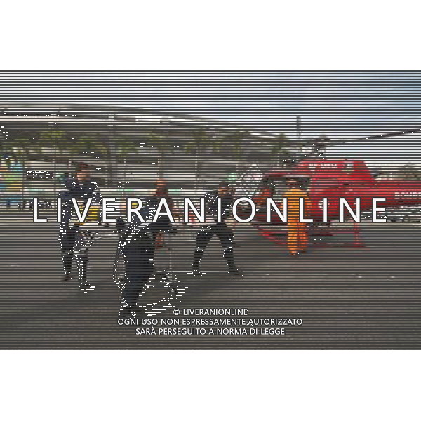 (140608) -- RIO DE JANEIRO, June 8, 2014 () -- Members of the fire brigade take part in a rescue drill in the Mario Filho Stadium in northen Rio de Janeiro, Brazil, on June 7, 2014. The drill held in the Mario Filho Stadium, also known as Maracana Stadium, took place in preparation for the Brazil 2014 FIFA World Cup, which opens on June 12. (/Severino Silva/Agenca O Dia/Estadao Conteudo/AGENCIA ESTADO) (da) (fnc) ***BRAZIL OUT*** ©PHOTOSHOT/Agenzia Aldo Liverani sas - ITALY ONLY - EDITORIAL USE ONLY - Preparativi Rio de Janeiro, in Brasile, il 7 giugno 2014 in preparazione per la Coppa del Brasile 2014 FIFA World, che iniziera\' il 12 giugno