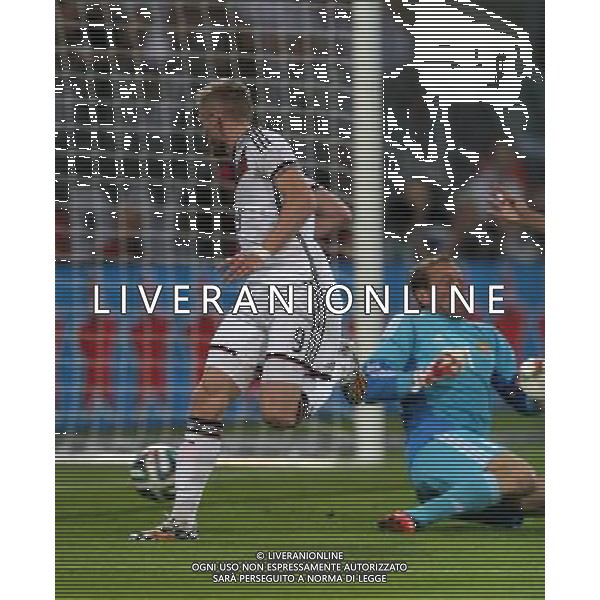 Benefizspiel, Deutschland vs. Armenien, 06.06.14 André Schürrle (Deutschland) erzielt das 1:0 International Friendly match between Germany and Armenia at Coface Arena on June 6, 2014 in Mainz, Germany. ©PHOTOSHOT/Agenzia Aldo Liverani sas - ITALY ONLY - EDITORIAL USE ONLY - Germania vs Armenia partita amichevole in preparazione della Coppa del Mondo FIFA Brasile 2014 Coface Arena di Magonza, in Germania 06 giugno 2014