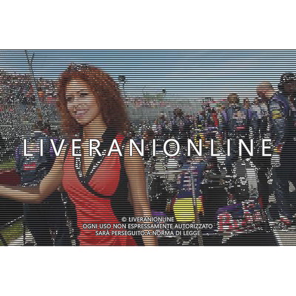 Grid girl. 08.06.2014. Formula 1 World Championship, Rd 7, Canadian Grand Prix, Montreal, Canada, Race Day. - www.xpbimages.com, EMail: requests@xpbimages.com - copy of publication required for printed pictures. Every used picture is fee-liable. © Copyright: Photo4 / XPB Images AG ALDO LIVERANI SAS ONLY ITALY