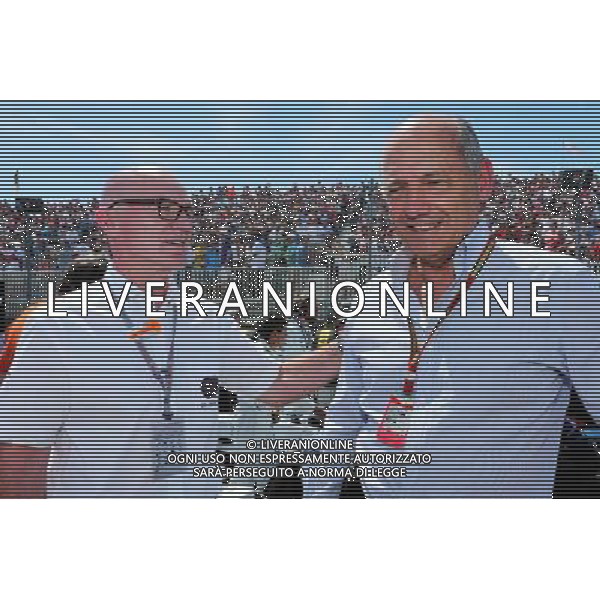 (L to R): Derek Daly (IRE) FIA Steward with Ron Dennis (GBR) McLaren Executive Chairman on the grid. 08.06.2014. Formula 1 World Championship, Rd 7, Canadian Grand Prix, Montreal, Canada, Race Day. - www.xpbimages.com, EMail: requests@xpbimages.com - copy of publication required for printed pictures. Every used picture is fee-liable. © Copyright: Moy / XPB Images AG ALDO LIVERANI SAS ONLY ITALY