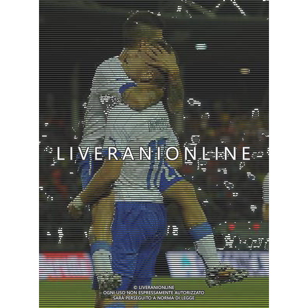 FIFA World Cup Brasile 2014 Amichevole Volta Redonda (Rio de Janeiro) - 08.06.2014 Fluminense-Italia Nella Foto:insigne esulta con immobile /Ph.Vitez-Ag. Aldo Liverani
