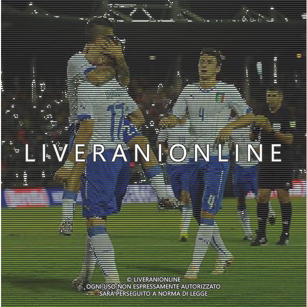 FIFA World Cup Brasile 2014 Amichevole Volta Redonda (Rio de Janeiro) - 08.06.2014 Fluminense-Italia Nella Foto:insigne esulta con immobile /Ph.Vitez-Ag. Aldo Liverani