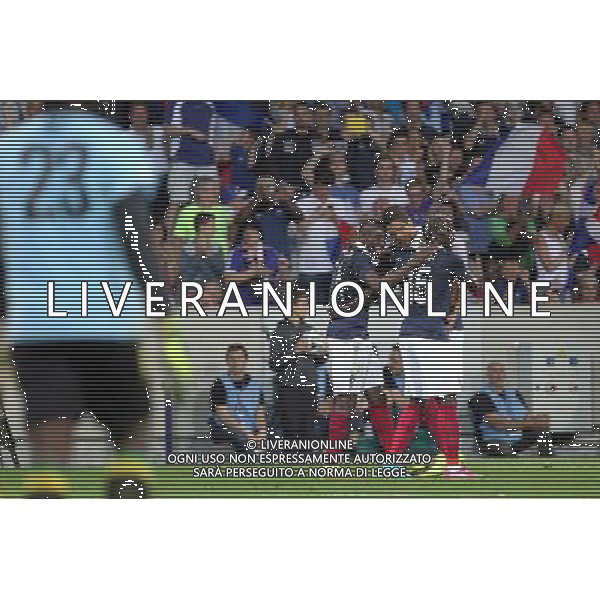 Joie France - Blaise Matuidi / Raphael VARANE / Bacary SAGNA - 08.06.2014 - France / Jamaique - Match amical Photo : Fred Marvaux / Icon Sport