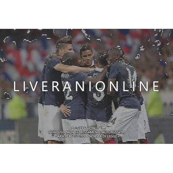 Joie France - Blaise Matuidi / Raphael VARANE - 08.06.2014 - France / Jamaique - Match amical Photo : Fred Marvaux / Icon Sport