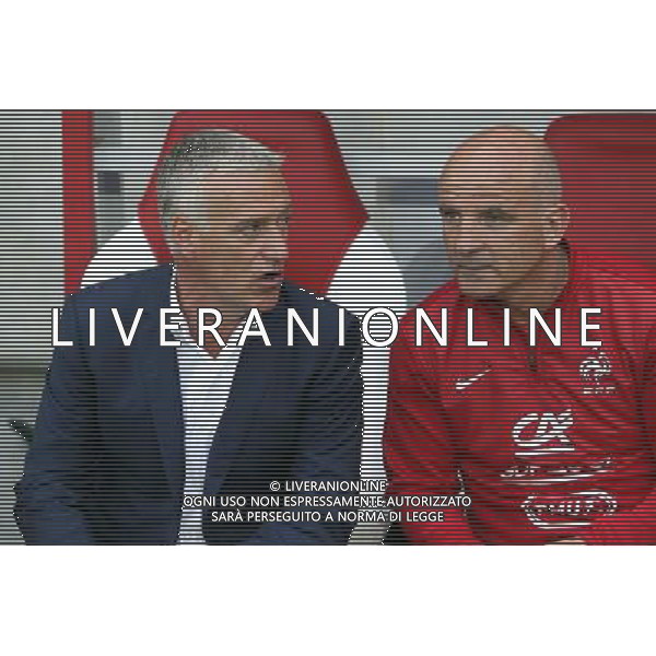 Didier DESCHAMPS / Guy STEPHAN - 08.06.2014 - France / Jamaique - Match amical Photo : Fred Marvaux / Icon Sport AG ALDO LIVERANI SAS ONLY ITALY