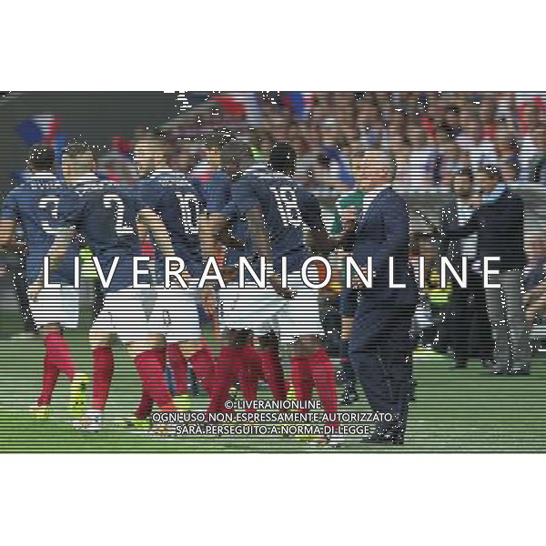 Joie France - Blaise MATUIDI / Didier DESCHAMPS - 08.06.2014 - France / Jamaique - Match amical Photo : Fred Marvaux / Icon Sport AG ALDO LIVERANI SAS ONLY ITALY
