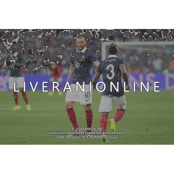 Karim BENZEMA / Patrice EVRA - 08.06.2014 - France / Jamaique - Match amical Photo : Fred Marvaux / Icon Sport AG ALDO LIVERANI SAS ONLY ITALY