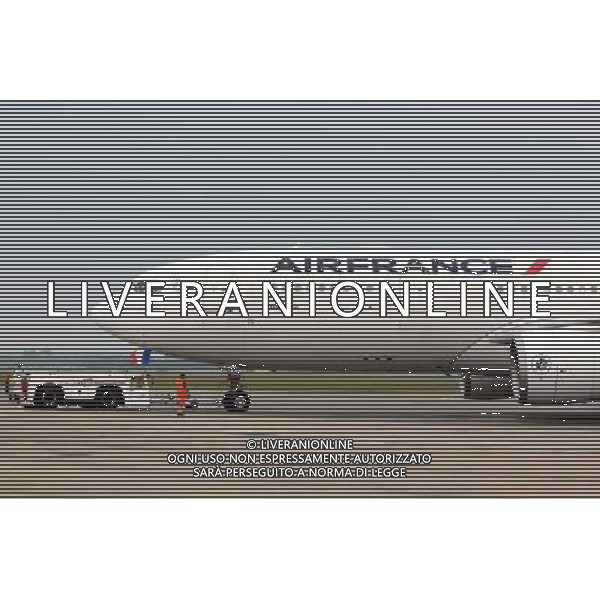 AVION - 09.06.2014 - Depart de la France pour le Bresil - Lille / Rio - Coupe du Monde 2014 Photo : Fred Marvaux / Icon Sport AG ALDO LIVERANI SAS ONLY ITALY