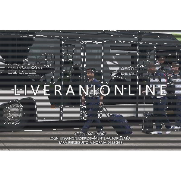 Mathieu VALBUENA - 09.06.2014 - Depart de la France pour le Bresil - Lille / Rio - Coupe du Monde 2014 Photo : Fred Marvaux / Icon Sport AG ALDO LIVERANI SAS ONLY ITALY