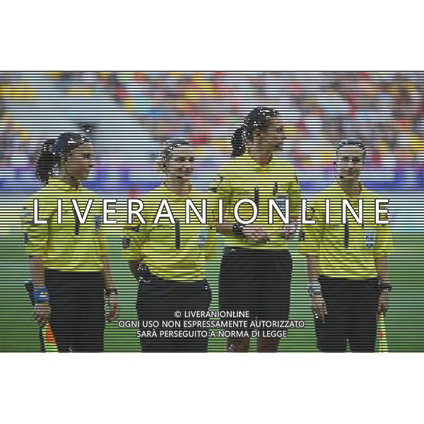 Aurelie EFE / Emilie MOUGEOT / Severine ZINCK / Elodie COPPOLA - 07.06.2014 - PSG / Lyon - Finale de la Coupe de France Feminine 2014 Photo : Dorine Bouteiller / Icon Sport AG ALDO LIVERANI SAS ONLY ITALY