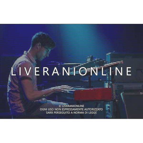 THEN THICKENS supporting Echo \' The Bunnyman at Shepherds Bush Empire in London on 8th June 2014. AG ALDO LIVERANI SAS ONLY ITALY