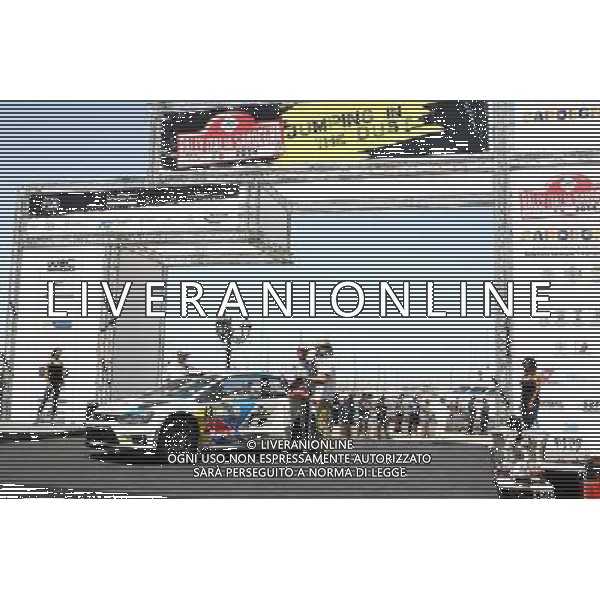 Andreas Mikkelsen/Ola Floene (Volkswagen Motorsport II/Polo R WRC) on the Podium // during the FIA Rally Italia Sardegna at the in Alghero, Italy on 2014/06/08. EXPA Pictures © 2014, PhotoCredit: EXPA/ Eibner-Pressefoto/ Bermel *****ATTENTION - OUT of GER***** AG ALDO LIVERANI SAS ONLY ITALY
