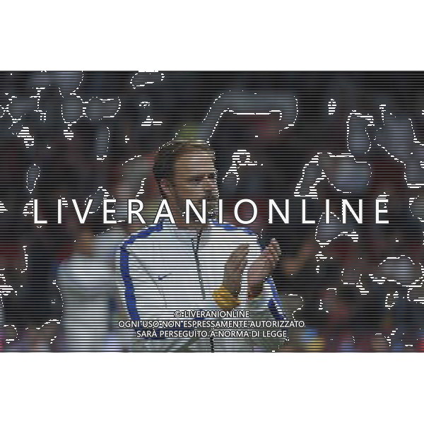 Soccer Aid at Old Trafford Football Club Manchester on 8th June 2014. Jamie Theakston. ©PHOTOSHOT/Agenzia Aldo Liverani sas - ITALY ONLY - EDITORIAL USE ONLY - Partita di beneficenza tra l\'Inghilterra e Resto del Mondo con le stelle mondiali del calcio e dello spettacolo all\'Old Trafford, stadio del Manchester United, 8 giugno 2014