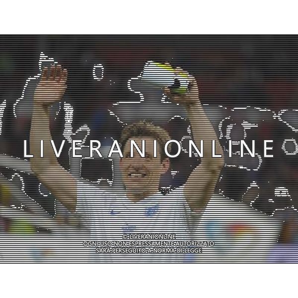 Soccer Aid at Old Trafford Football Club Manchester on 8th June 2014. Ben Shephard. ©PHOTOSHOT/Agenzia Aldo Liverani sas - ITALY ONLY - EDITORIAL USE ONLY - Partita di beneficenza tra l\'Inghilterra e Resto del Mondo con le stelle mondiali del calcio e dello spettacolo all\'Old Trafford, stadio del Manchester United, 8 giugno 2014