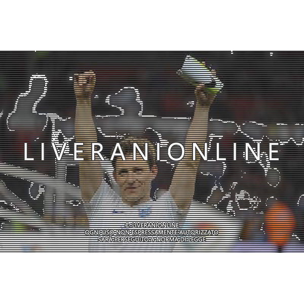 Soccer Aid at Old Trafford Football Club Manchester on 8th June 2014. Ben Shephard. ©PHOTOSHOT/Agenzia Aldo Liverani sas - ITALY ONLY - EDITORIAL USE ONLY - Partita di beneficenza tra l\'Inghilterra e Resto del Mondo con le stelle mondiali del calcio e dello spettacolo all\'Old Trafford, stadio del Manchester United, 8 giugno 2014