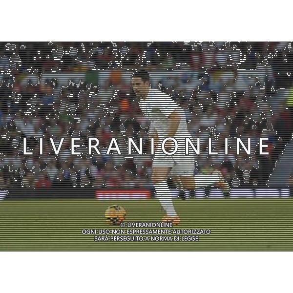 Soccer Aid at Old Trafford Football Club Manchester on 8th June 2014. Jamie Redknapp. ©PHOTOSHOT/Agenzia Aldo Liverani sas - ITALY ONLY - EDITORIAL USE ONLY - Partita di beneficenza tra l\'Inghilterra e Resto del Mondo con le stelle mondiali del calcio e dello spettacolo all\'Old Trafford, stadio del Manchester United, 8 giugno 2014