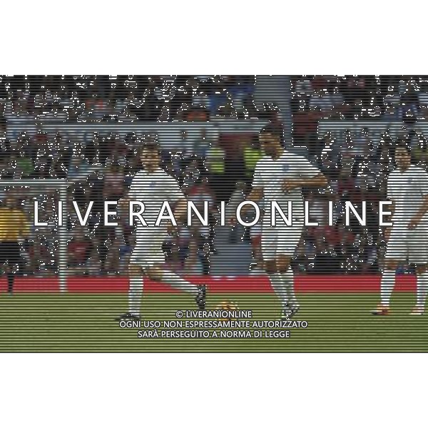 Soccer Aid at Old Trafford Football Club Manchester on 8th June 2014. Ben Shephard, Marvin Humes and Jamie Redknapp. ©PHOTOSHOT/Agenzia Aldo Liverani sas - ITALY ONLY - EDITORIAL USE ONLY - Partita di beneficenza tra l\'Inghilterra e Resto del Mondo con le stelle mondiali del calcio e dello spettacolo all\'Old Trafford, stadio del Manchester United, 8 giugno 2014