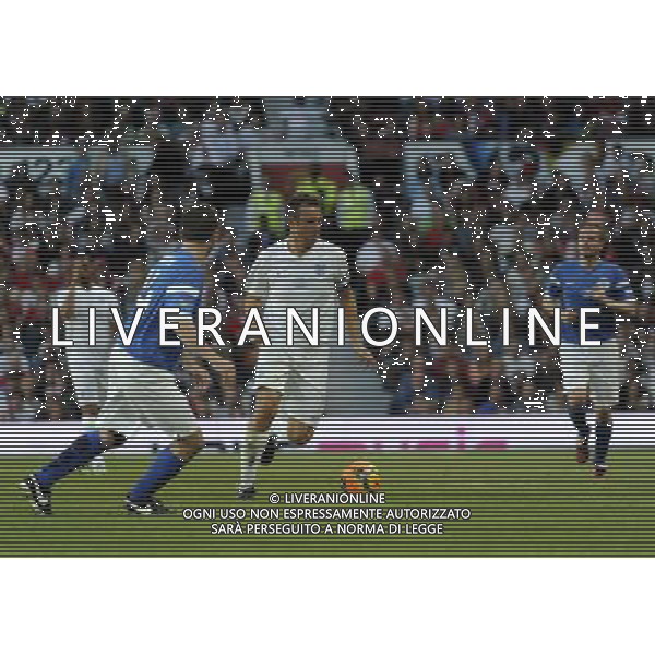 Soccer Aid at Old Trafford Football Club Manchester on 8th June 2014. Jonathan Wilkes. ©PHOTOSHOT/Agenzia Aldo Liverani sas - ITALY ONLY - EDITORIAL USE ONLY - Partita di beneficenza tra l\'Inghilterra e Resto del Mondo con le stelle mondiali del calcio e dello spettacolo all\'Old Trafford, stadio del Manchester United, 8 giugno 2014