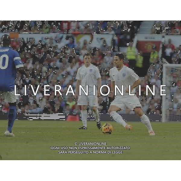 Soccer Aid at Old Trafford Football Club Manchester on 8th June 2014. Jamie Redknapp and Ben Shephard. ©PHOTOSHOT/Agenzia Aldo Liverani sas - ITALY ONLY - EDITORIAL USE ONLY - Partita di beneficenza tra l\'Inghilterra e Resto del Mondo con le stelle mondiali del calcio e dello spettacolo all\'Old Trafford, stadio del Manchester United, 8 giugno 2014