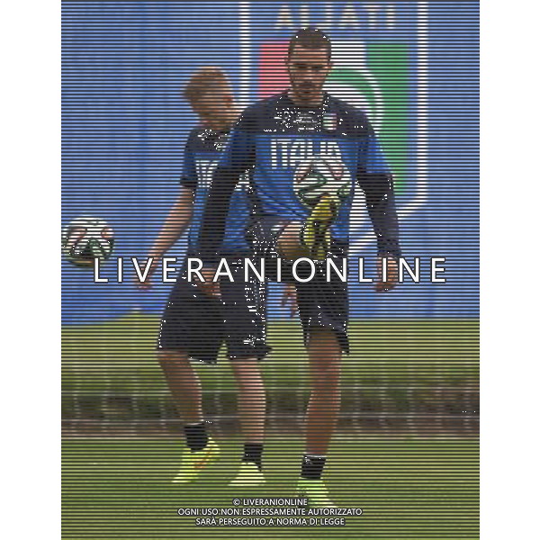 FIFA World Cup Brasile 2014 Mangaritiba (Rio de Janeiro) - 10.06.2014 Allenamento Italia Nella Foto:bonucci /Ph.Vitez-Ag. Aldo Liverani